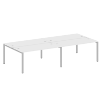 Стол-станция METALL SYSTEM на 4 раб.места на П-образном м/к БП.СМ-4.4  2800*1475*750